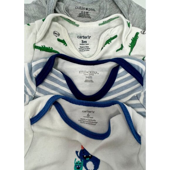 Baby Clothes - 4 Short Sleeve Body Suits - Size 0-3‎ Month - Picture 6 of 7